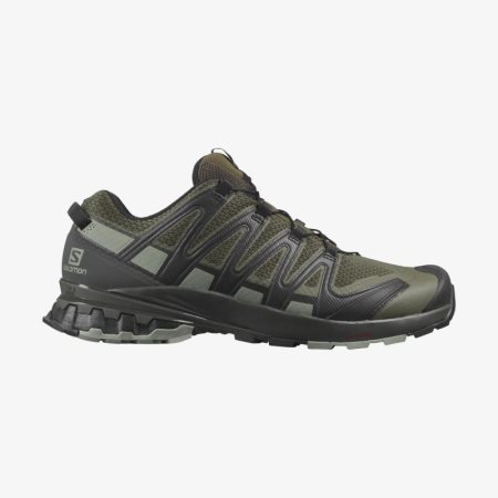 Salomon XA PRO 3D v8 WIDE Mens Trail Running Shoes Olive | Salomon South Africa